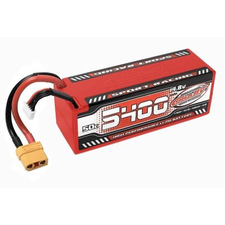 Batería LiPo Sport Racing 50C 5400 mAh 14,8 V Team Corally. Ref. C-49429