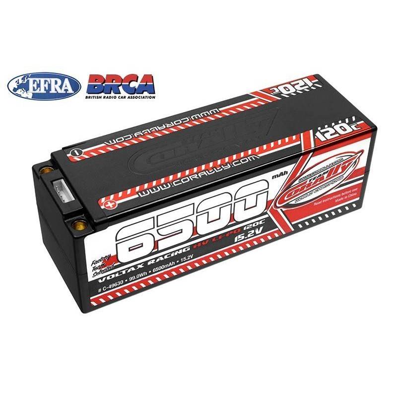 Batería LiPo HV Voltax 120C 6500 mAh 15,2 V Stick 4S Team Corally. Ref. C-49630