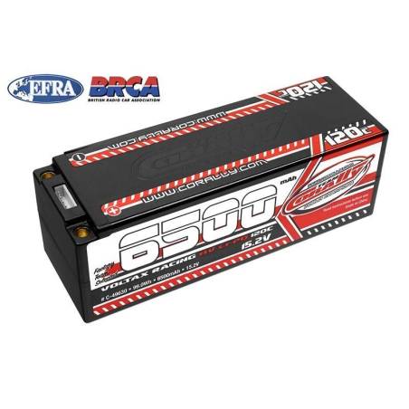 Batería LiPo HV Voltax 120C 6500 mAh 15,2 V Stick 4S Team Corally. Ref. C-49630