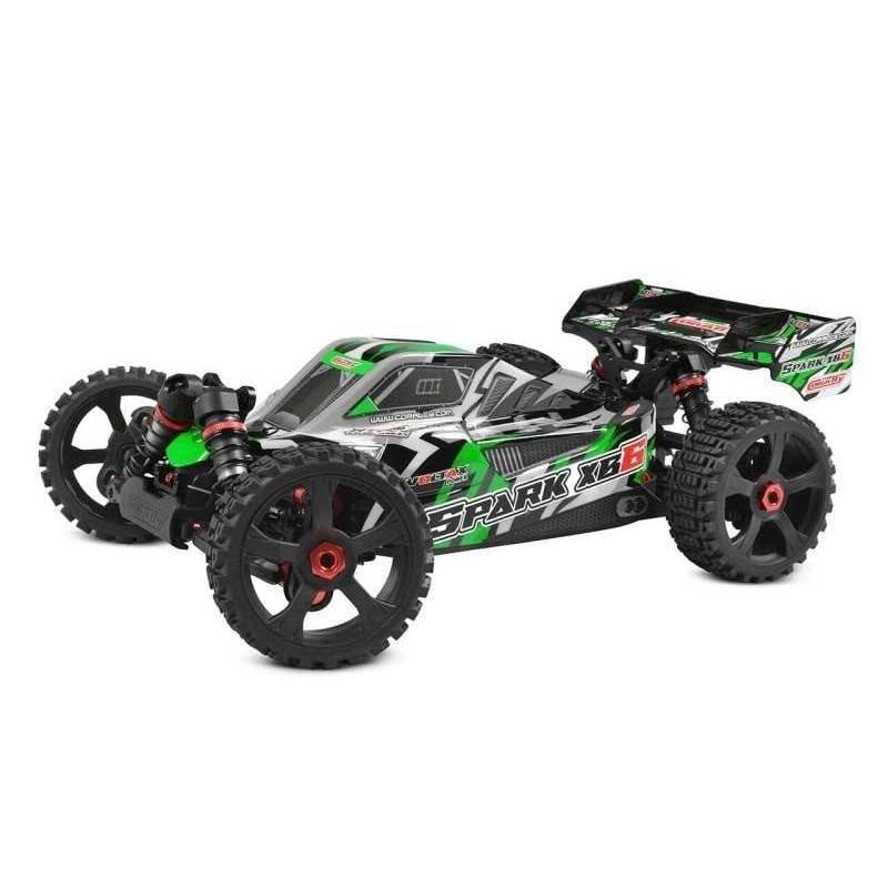 Spark XB6 RTR verde sin batería sin cargador Team Corally. Ref. C-00285-G