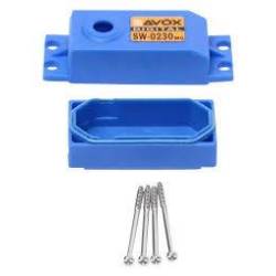 Caja Superior e Inferior + 4 Tornillos Servo SW0230MG Savox. Ref CASE-SW0230MG