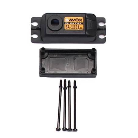 Caja Superior e Inferior + 4 Tornillos Servo SA1231SG Savox. Ref CASE-SA1231SG