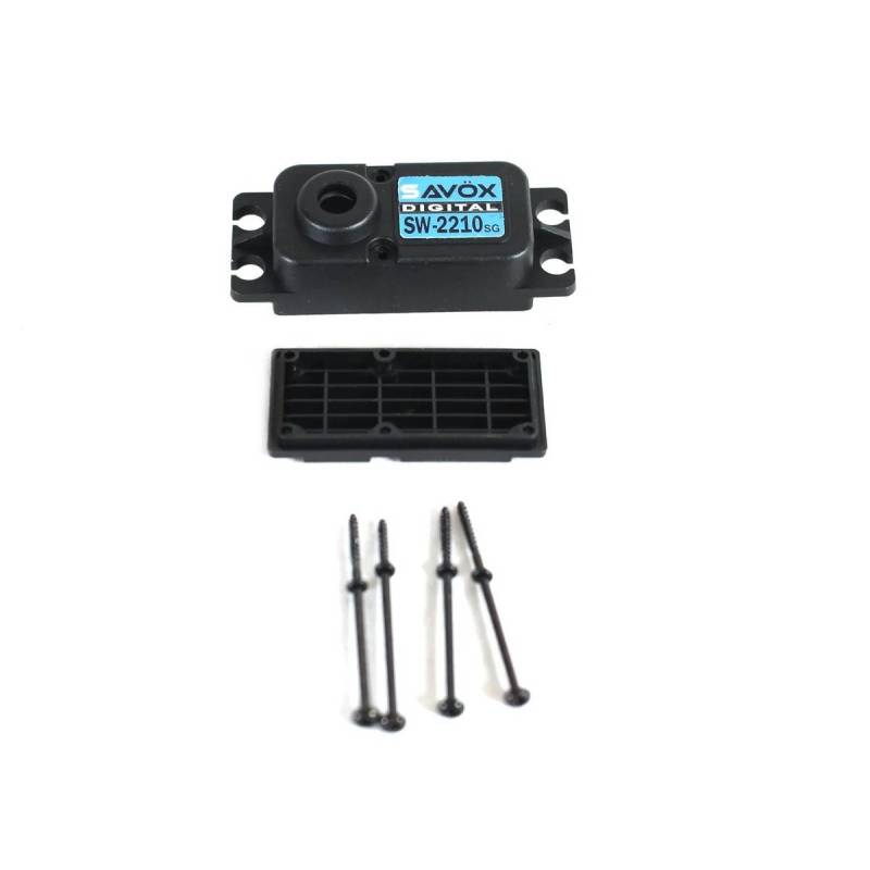 Caja Superior e Inferior + 4 Tornillos Servo SW2210SG Savox. Ref CASE-SW2210SG