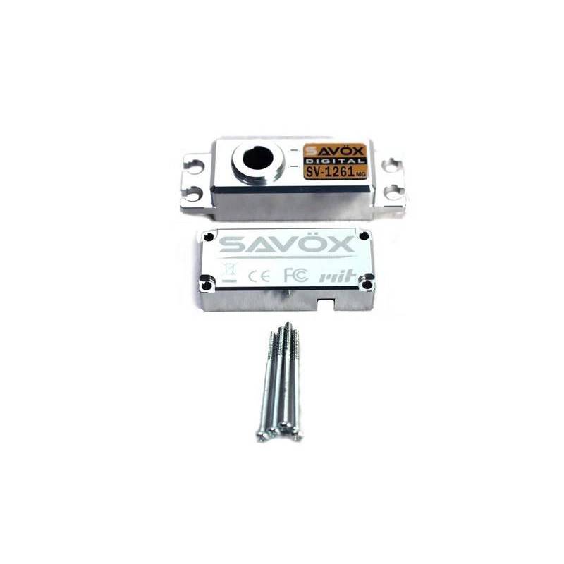 Caja Superior e Inferior + 4 Tornillos Servo SV1261MG Savox. Ref CASE-SV1261MG
