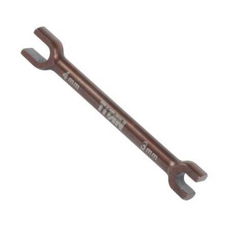Llave fija 3 / 4 mm Team Titan. Ref 15006