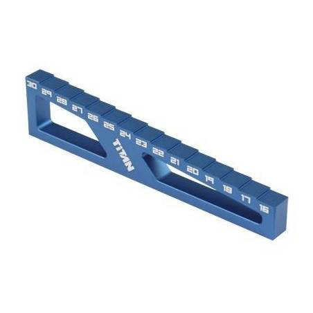 Medidor altura y droop 1/8 off-road Team Titan. Ref 30109