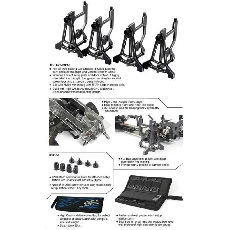 Mesa setup 1/10 on-road Team Titan. Ref 30101-2009