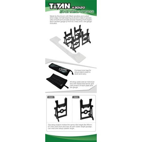 Mesa setup 1/8 GT Team Titan. Ref 30120