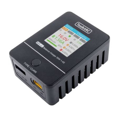 Cargador AC M4AC XT60 LiPo 1-4S 2.5A ToolkitRC