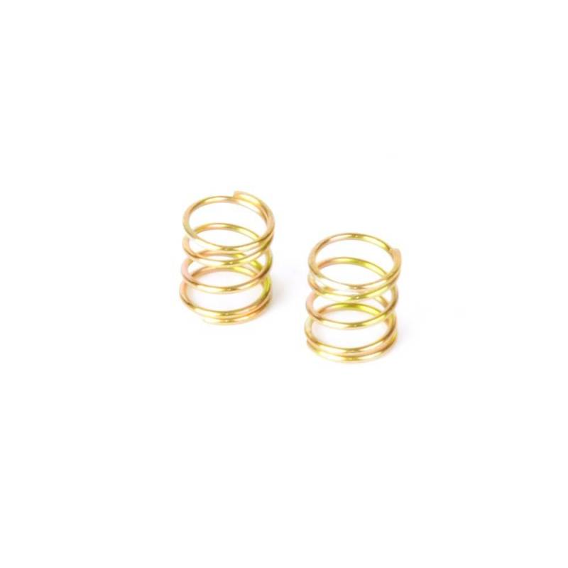 Muelle delantero pin 4 mm C1.5-1.7 dorado (2) Xray 372186