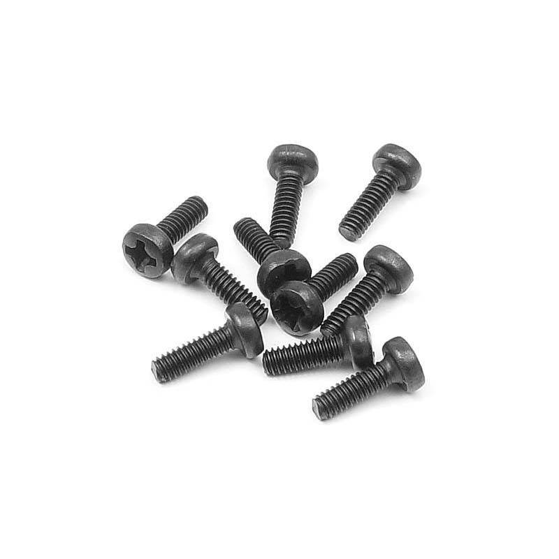 Tornillo botón Phillips 2x6 (10) Xray 907206