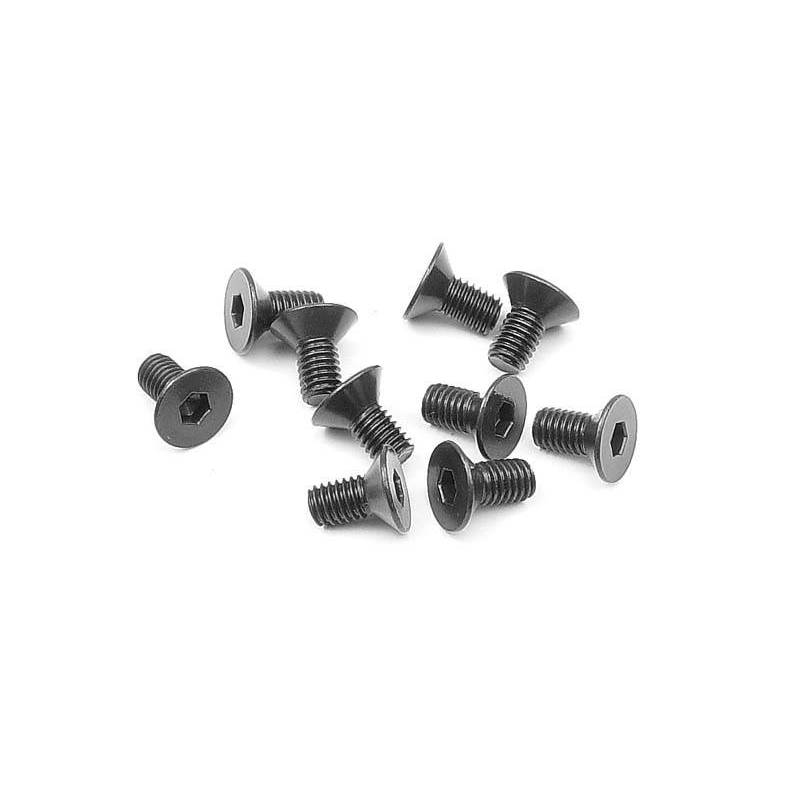Tornillo hexagonal cabeza avellanada M3x6 (10) Xray 903306
