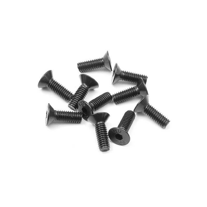 Tornillo hexagonal cabeza avellanada M4x12 (10) Xray 903412