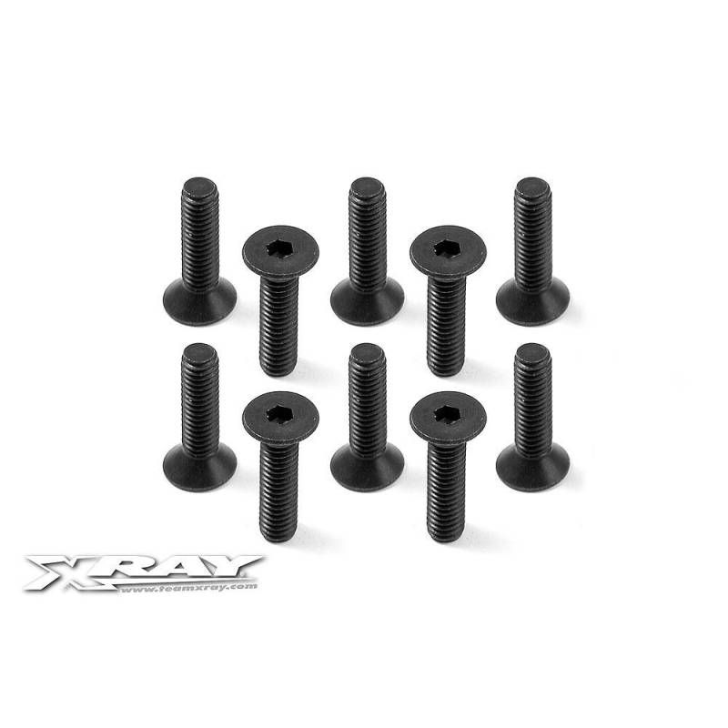 Tornillo hexagonal cabeza avellanada M4x16 (10) Xray 903416