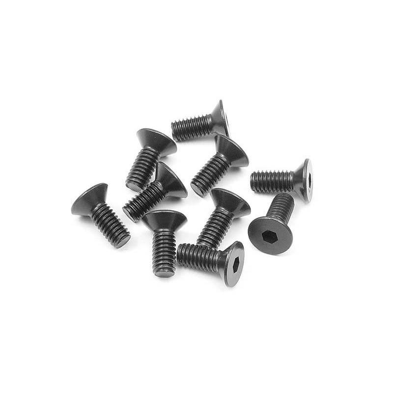 Tornillo hexagonal cabeza avellanada M4x10 (10) Xray 903410