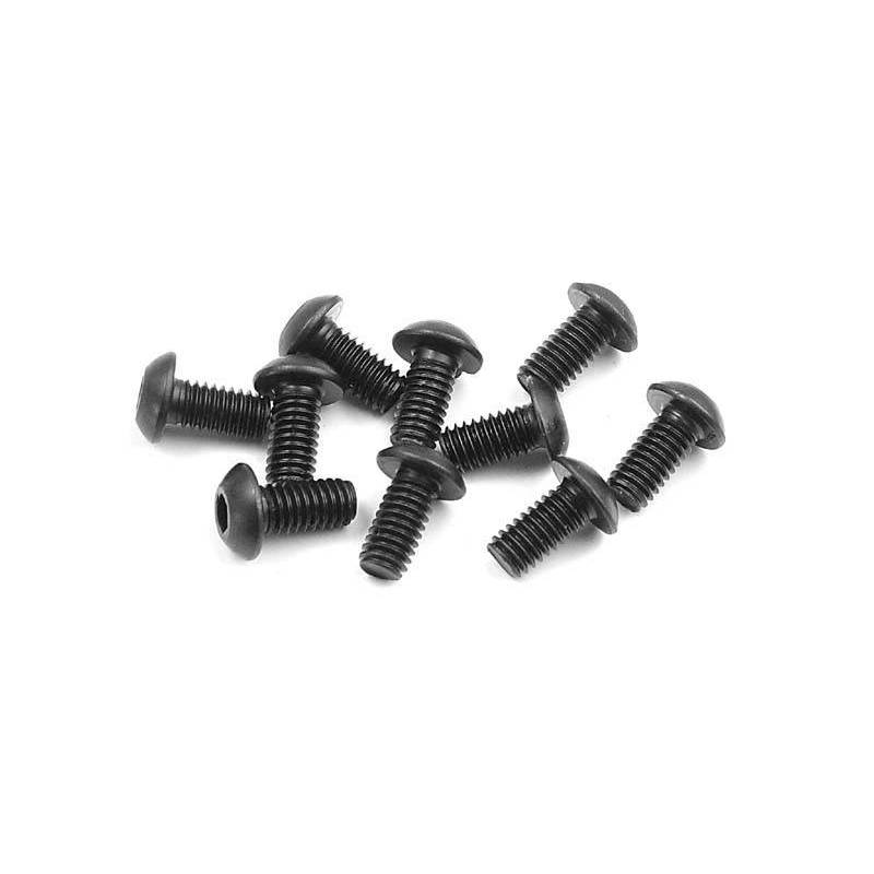 Tornillo hexagonal cabeza botón M4x8 (10) Xray 902408