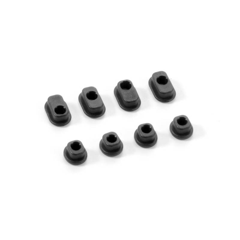 Espaciadores caster + casquillos (2+2+2+2) X1 Xray 372321