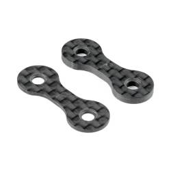 Espaciador delantero roll center carbono X4 1+2mm (1+1) Xray Ref. 302123