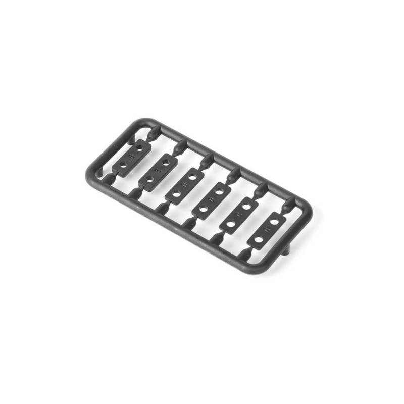 Arandelas plástico servo 1.0/1.5/2.5 mm (2+2+2) Xray 356219