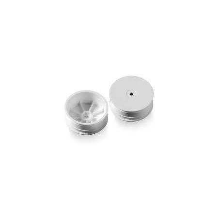 Llanta delantera Aerodisk 2WD hexágono 12 mm blanco hard (2) Xray 329910-H