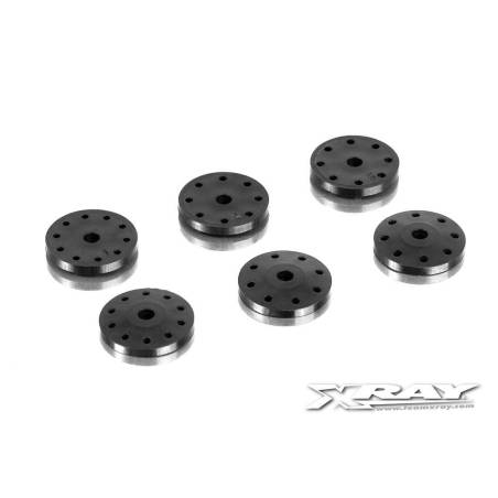 Set pistones amortiguador 8 agujeros XB808 (1.2-1.3) 10H (1.1 mm) Xray 358034