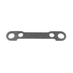 Soporte acero placa delantero corte láser Xray 352318