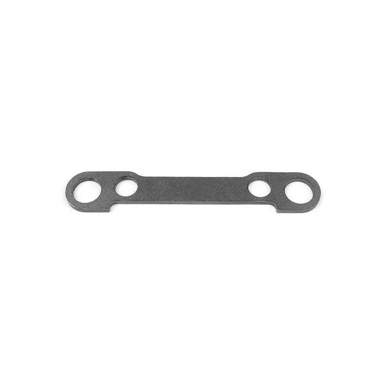 Soporte acero placa delantero corte láser Xray 352318