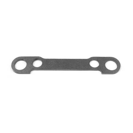Soporte acero placa delantero corte láser Xray 352318