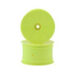 Llanta trasera Aerodisk 2WD/4WD hexágono 12 mm IFMAR amarillo duro (2) Xray 329913-Y