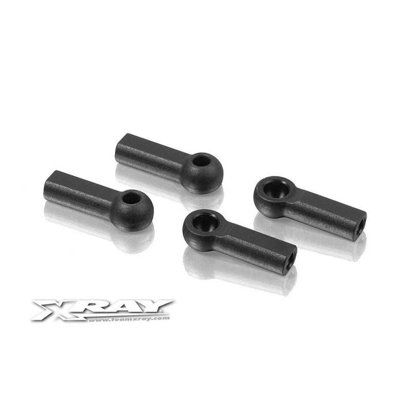 Rótulas 4.9mm agujero abierto (4) Xray Ref. 302665
