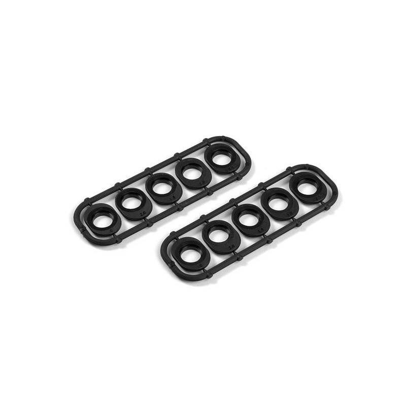 Casquillos altura eje trasero set V2 (2) Xray 372070