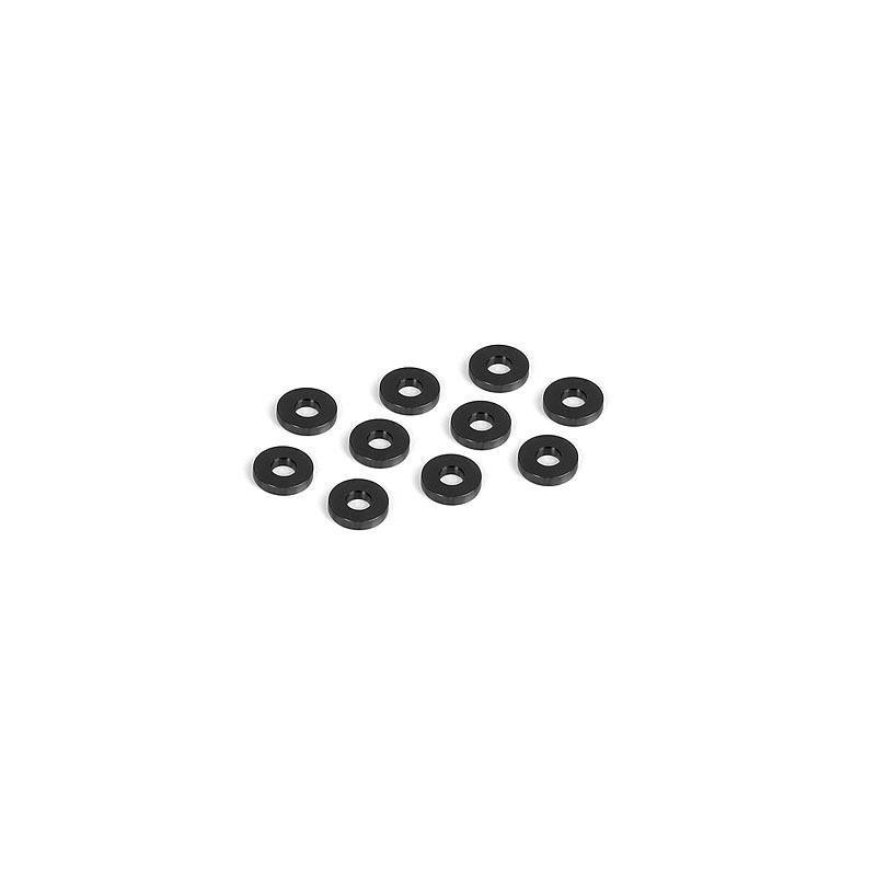 Arandela aluminio 3x7.5x1.5 mm negro (10) Xray 303134-K