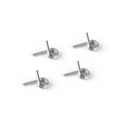 Muelles embrague 4 mazas plateado hard (4) Xray 358482