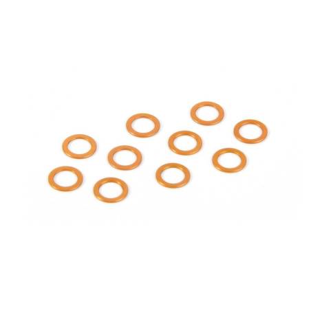 Arandela alu 5.3x7.8x0.5 mm naranja (10) Xray 373120-O