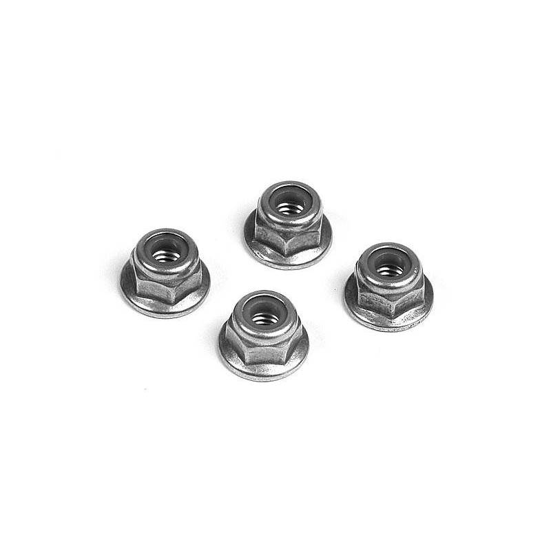 Tuerca aluminio M4 (10) Xray 960140