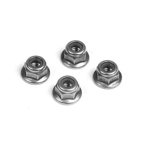 Tuerca aluminio M4 (10) Xray 960140