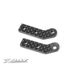 Extensiones carbono trapecios delantero inferior derecha + izquierda Xray Ref. 342190