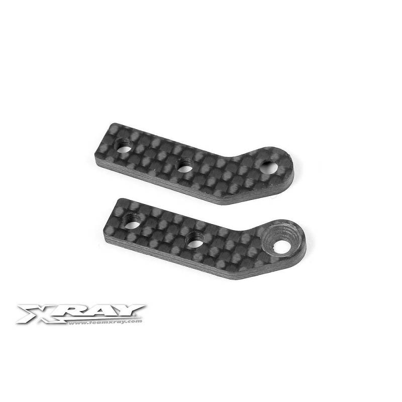 Extensiones carbono trapecios delantero inferior derecha + izquierda Xray Ref. 342190