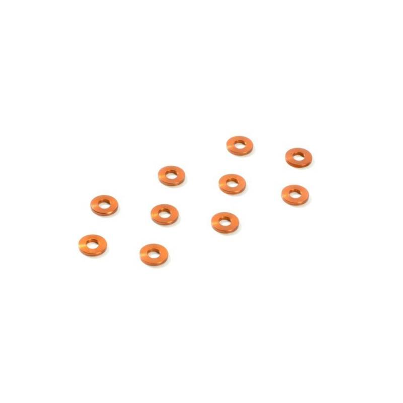 Arandela aluminio 3x7x1.0 mm naranja (10) Xray 303136-O