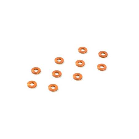 Arandela aluminio 3x7x2.0 mm naranja (10) Xray 303138-O