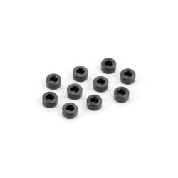 Arandelas aluminio 3x6x3.0 mm negro (10) Xray 303125-K