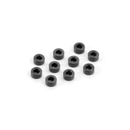 Arandelas aluminio 3x6x3.0 mm negro (10) Xray 303125-K