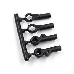 Rótulas plástico link tirante superior 4.9mm X4 (1+1+1+1) Xray Ref. 302670