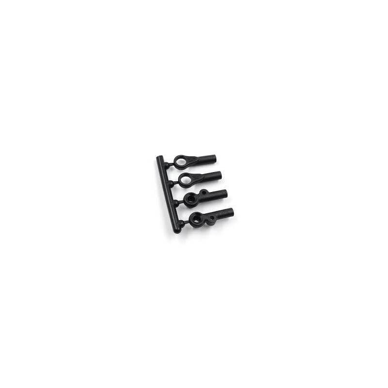 Rótulas plástico link tirante superior 4.9mm X4 (1+1+1+1) Xray Ref. 302670