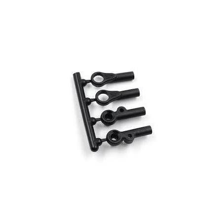 Rótulas plástico link tirante superior 4.9mm X4 (1+1+1+1) Xray Ref. 302670