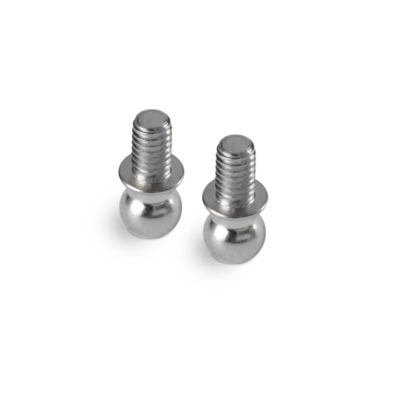 Bola acero 3.8mm rosca 2.5x4mm para barra estabilizadora (2) Xray Ref. 302434
