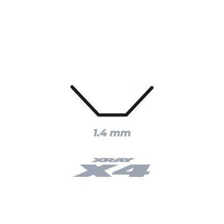 Barra estabilizadora X4 delantera 1.4mm Xray Ref. 302824