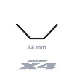 Barra estabilizadora X4 delantera 1.5mm Xray Ref. 302825