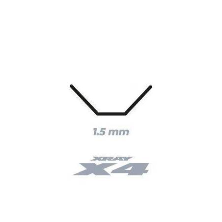 Barra estabilizadora X4 delantera 1.5mm Xray Ref. 302825