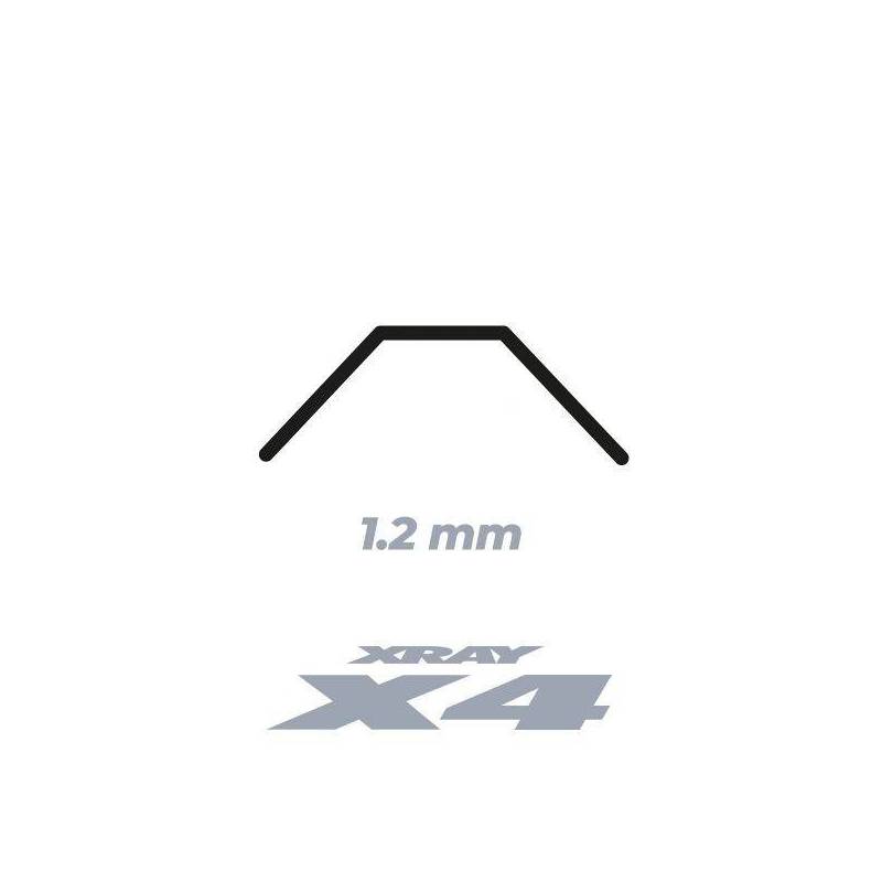 Barra estabilizadora X4 trasera 1.2mm Xray Ref. 303822